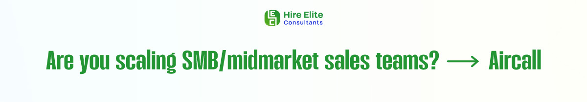 AirCall for Scaling SMB Midmarket Sales Teams